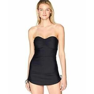Calvin Klein Convertible Tummy-Control Swimdress‎